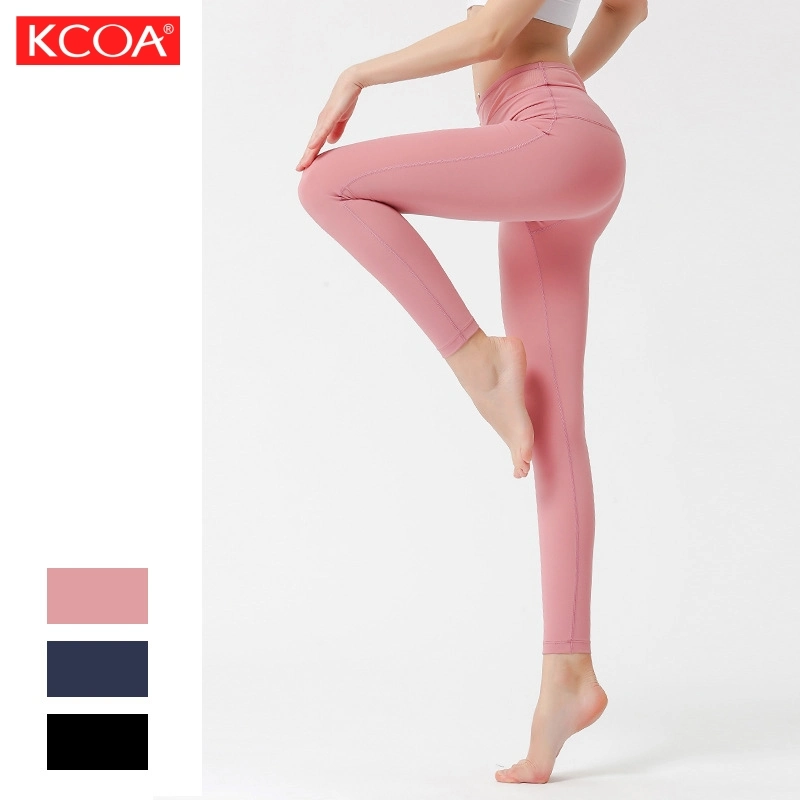 Shiny Long Mesh Waist Leggings Sexy Yoga Pants for Women