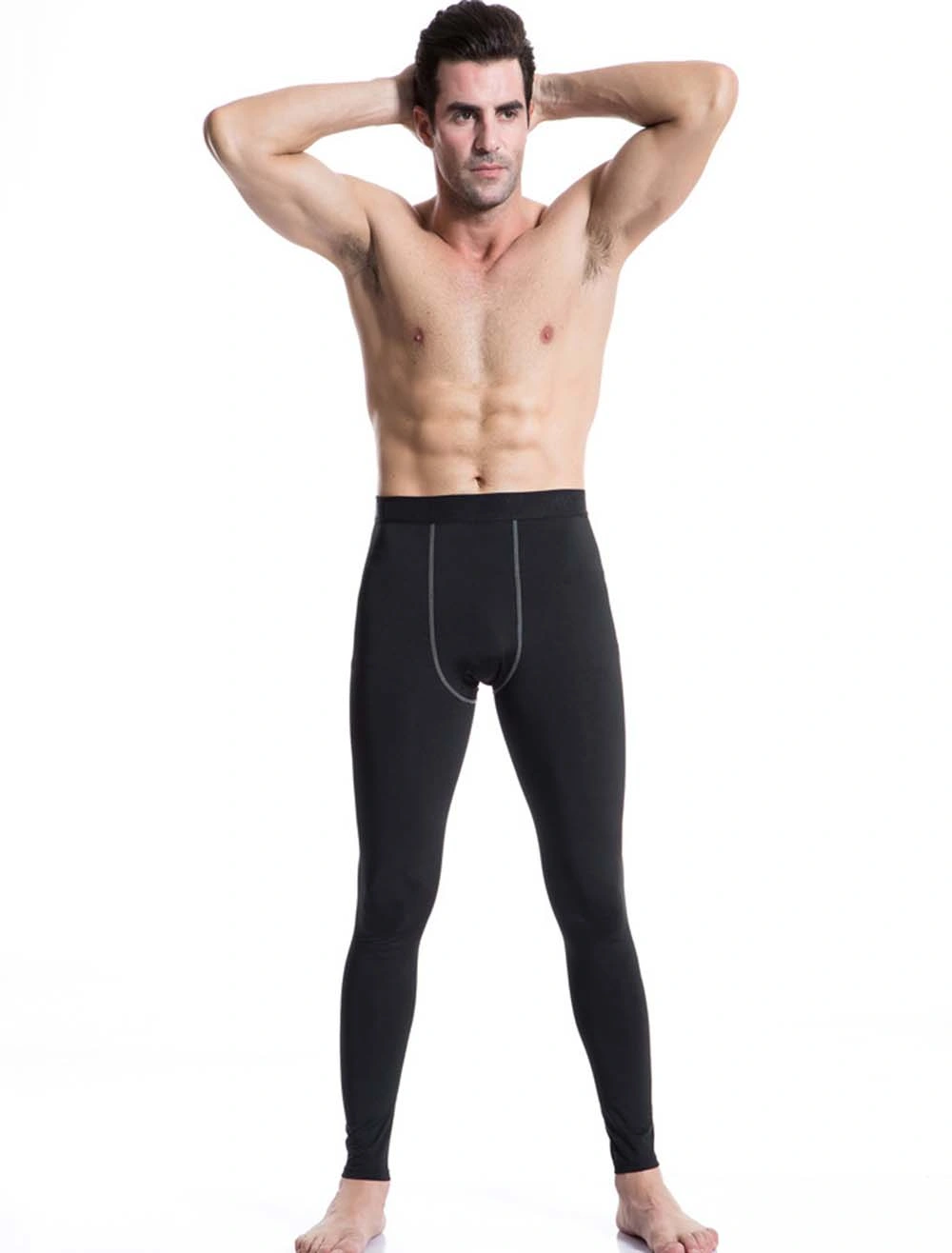 Free Sample Men Fitness Yoga Long Pants Training Elastic Workout