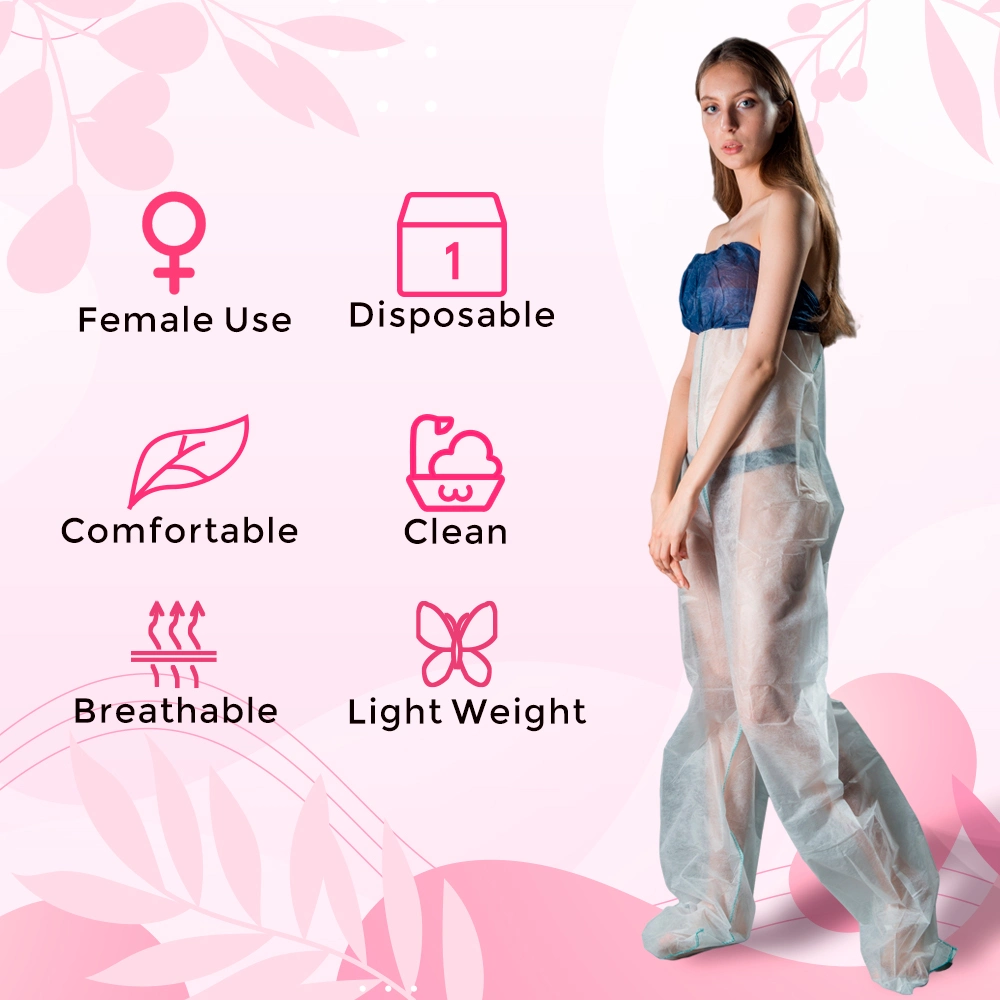 Nonwoven Disposable SBPP Long Pants PP+PE Yoga Pants Beauty Salon Trousers Protective Equipment for Beauty