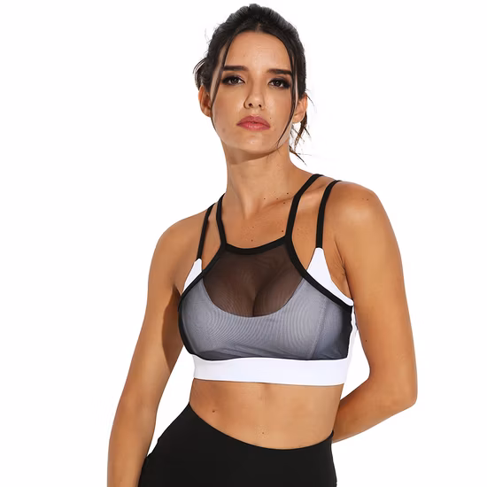 OEM Femmes Fitness Débardeur Fille Sexy Gym Running Strappy Yoga Sport Bra Rtm-010