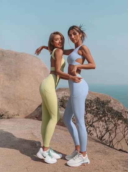 Conceptions originales Sporstwear Women's Yoga Fitness Gym Set respirant Squat Proof Yoga Wear Leggings