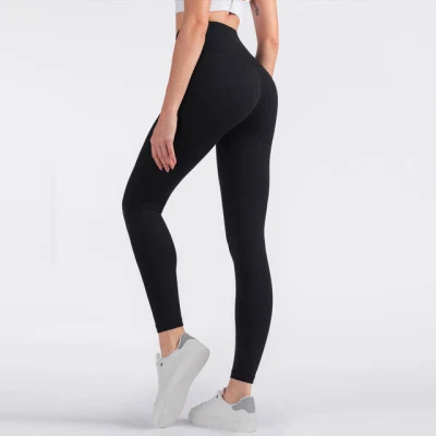 Femmes Gym Butt Scrunch Leggings Compression Workout Taille Haute Yoga Pantalon
