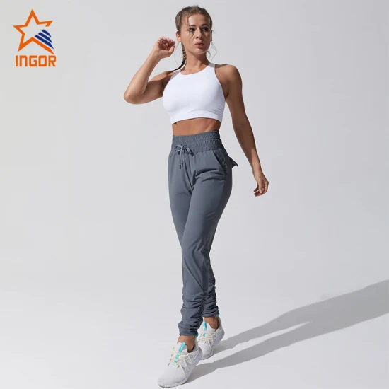 Ingorsports Tiktok Legging Femmes Personnalisé Taille Haute Jacquard Butt-Lifting Sports Yoga Gym Legging Pantalon