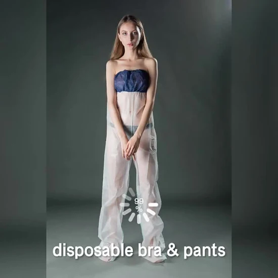 Pantalons longs jetables non tissés SBPP Pantalons de yoga PP + PE Pantalons de salon de beauté Équipement de protection pour la beauté